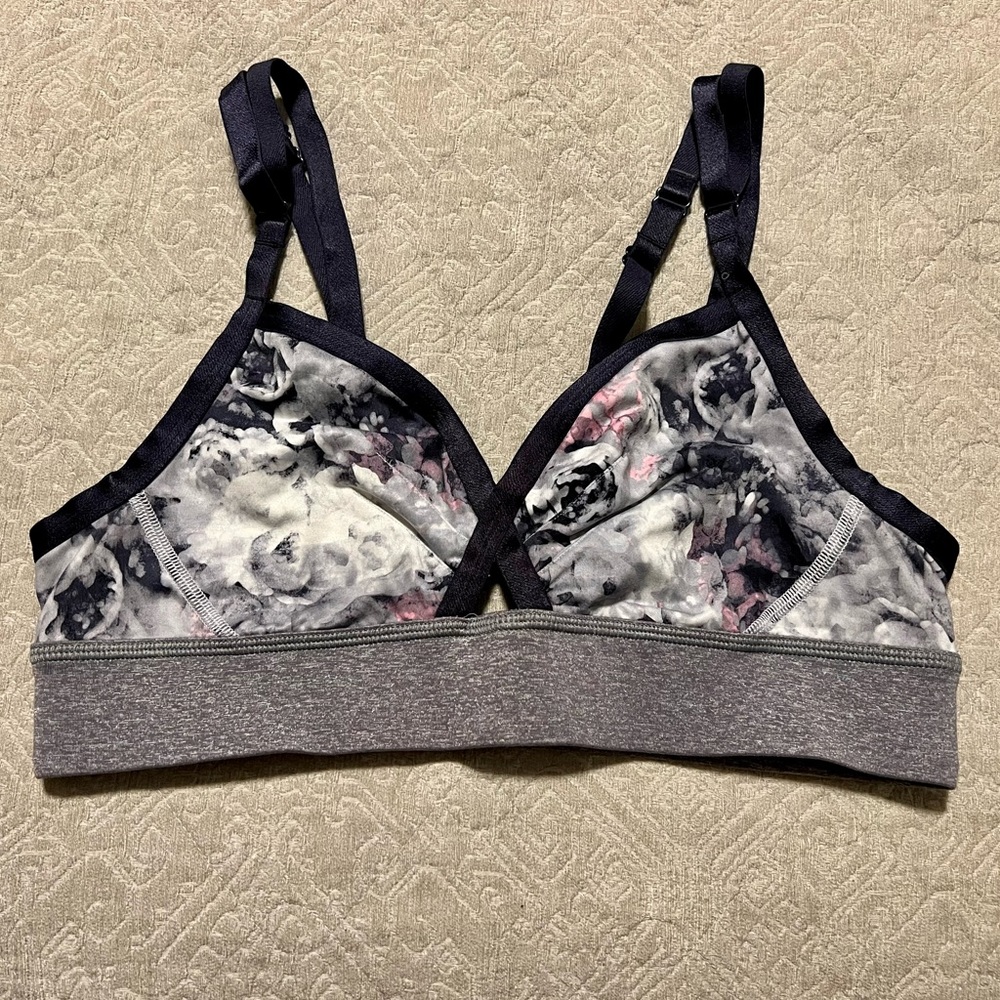RARE lululemon Floral Sports Bra - SZ 10